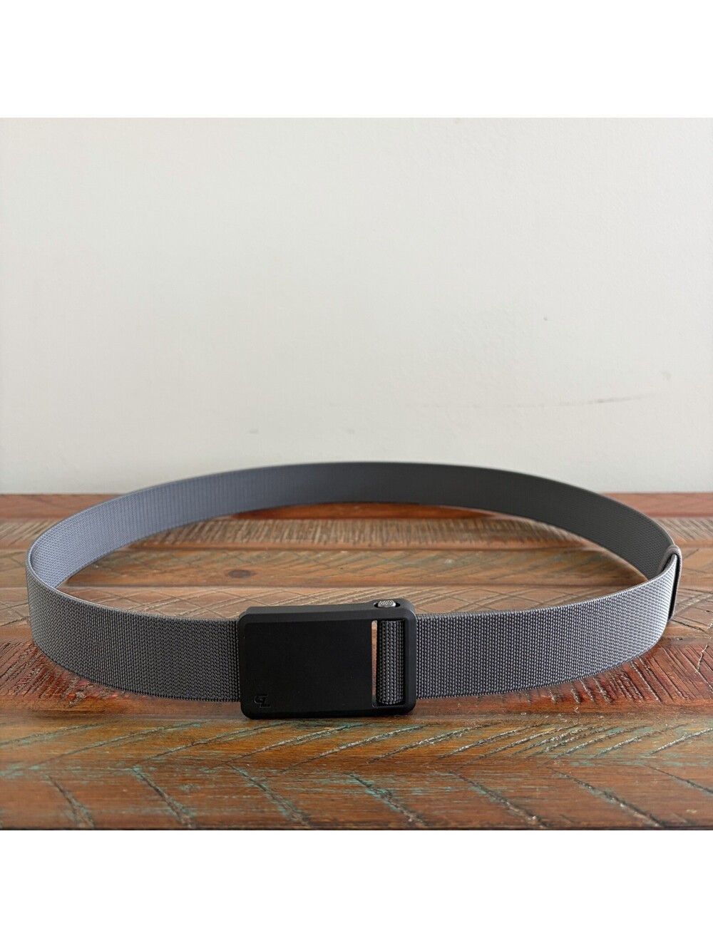 Groove Life Men’s Adjustable Polyester Web Belt Gray Magnetic Buckle